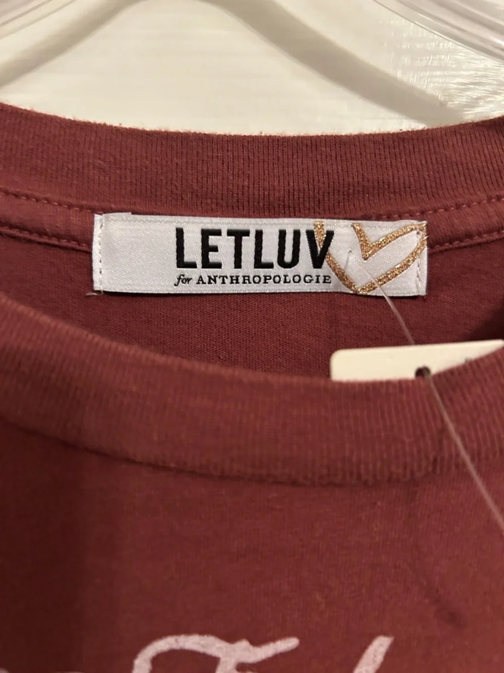 LETLUV Johnny Cash Graphic Tee - Burgundy - Picture 4 of 5